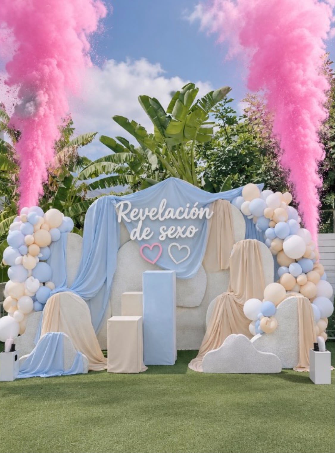 Celebración reciente de revelación de sexo